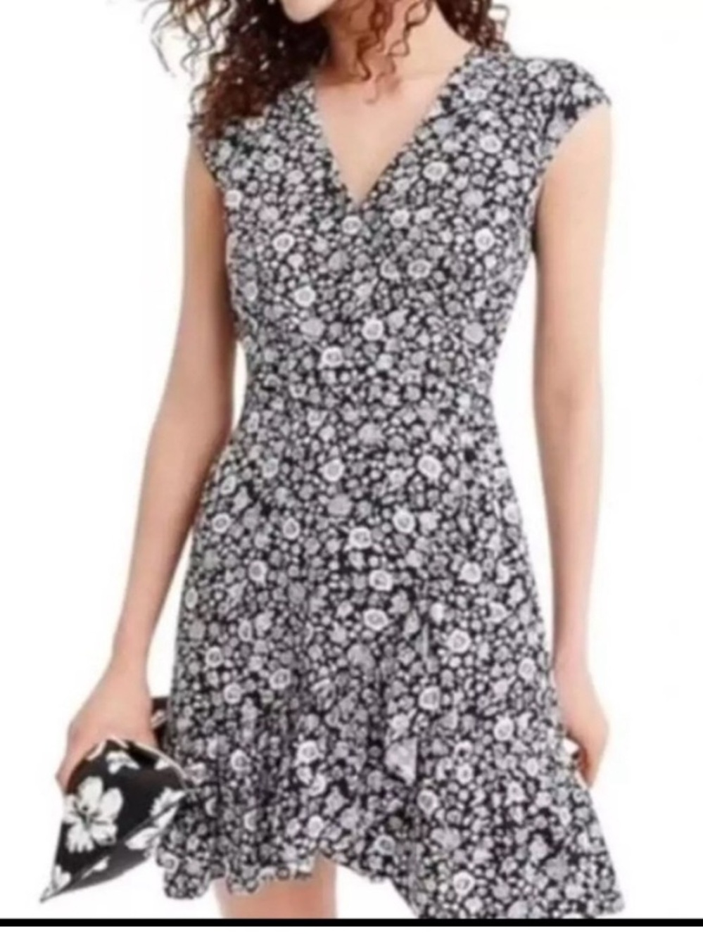 J. Crew Mercantile Ditsy Floral faux wrap dress NWT